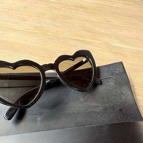 Saint Laurent LouLou Black Heart Sunglasses main image 5